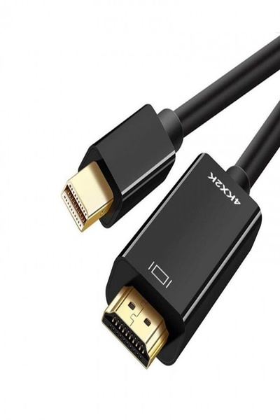 ALFATEC Mini DisplayPort to HDMI Çevirici Kablo 4K 2K MD-HDMI Adaptör 1.8 Metre