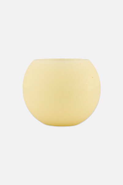 Muy Mucho Majestic Led Wax Ball Shape Candle, Off White