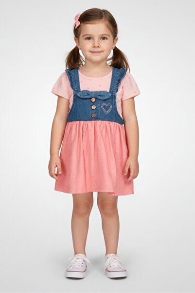 NANETTE LEPORE Toddlers Girl 2 Pcs Embroidered Top And Dress Set, Multicolor
