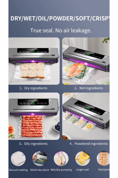 OEM Aparat de vidat si sigilat alimente NEXTRONIX cu sterilizare UV, putere 120W, 65 Kpa, 5 moduri, 30cm