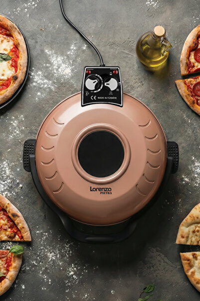 Lorenzo Pietra 12 in 1 Pizza Lahmacun Tandır Ekmeği Bazlama ve Fırın Yemekleri Tepsi Hediyeli Rosie