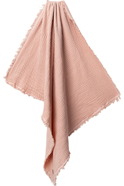 BABYİLAY بطانية أطفال من قطن الموسلين بنسبة 100% مع شراشيب مقاس 100x100 سم