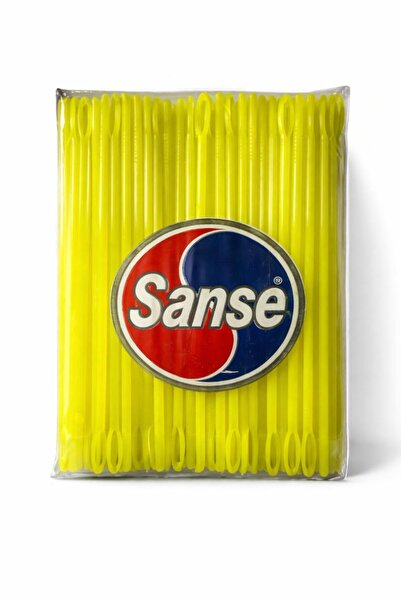 Sanse 20 cm Geniş Delikli Plastik Çuvaldız 100 Adet – Sarı Renk | Kolay İplik...