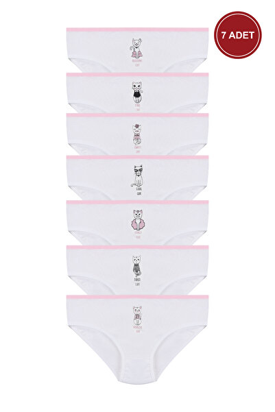 koza iç giyim Girl's 6-Piece Cute Mouse Patterned Slip
