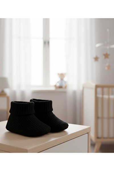 Nimini Kids Örgü Model Eva Alt Tabanlı Hafif Yumuşak Sevimli Triko Unisex Beb...