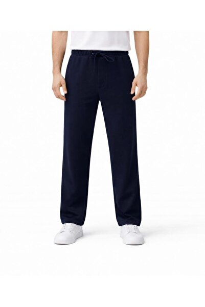 AXXEL Men's Navy Blue Sweatpants Wide Leg-P2264