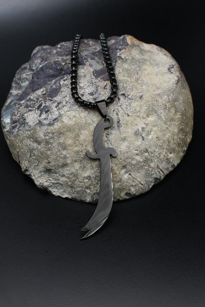 Prestige Hz. Ali Zulfiqar Sword Necklace Stainless Steel Chain 2mm 902493