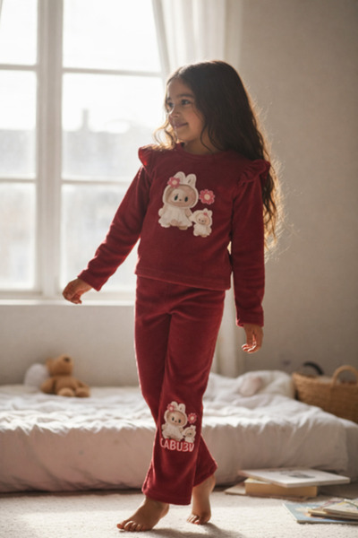 Inovius Pijama Labubu - Rosie - BB100 - Marime: 8 Ani