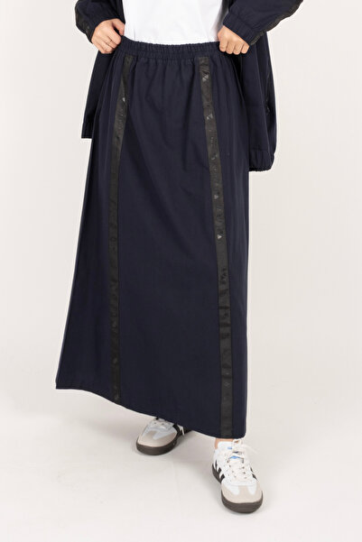 Vauva Striped Skirt Poplin Fabric Striped Elastic Skirt