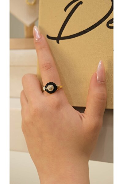 Jerie Colorful Enamel Round Design Ring