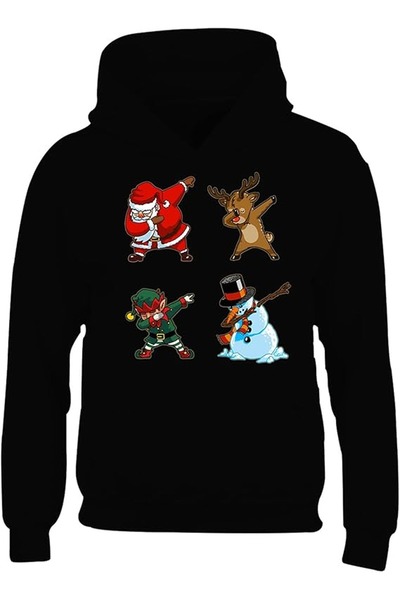 Flaubert Unisex Christmas Printed Sweatshirt 3 Yarn Oversized
