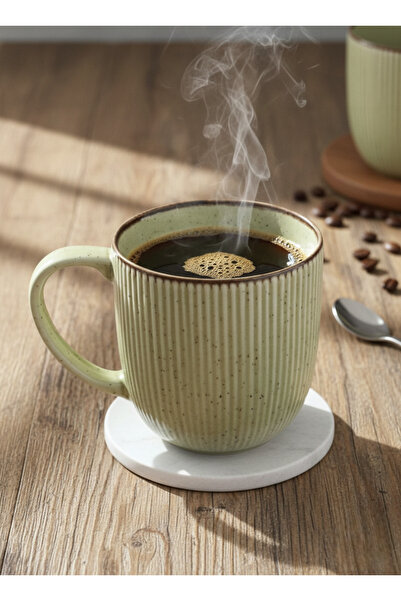 Elista Porcelain Mug Green Color 250 Cc Green