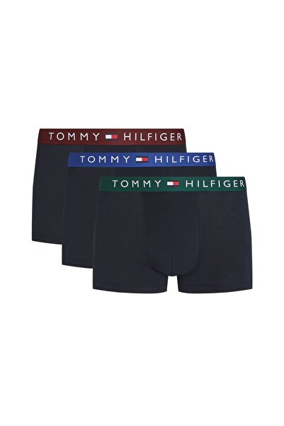 Tommy Hilfiger TH Logo Detaylı Kemerli 3'lü Boxer Seti