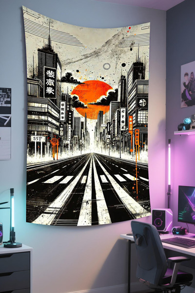 RUGRUMBA Tapiserie pentru gamer – tematică auto, țesătură de calitate, tapise...