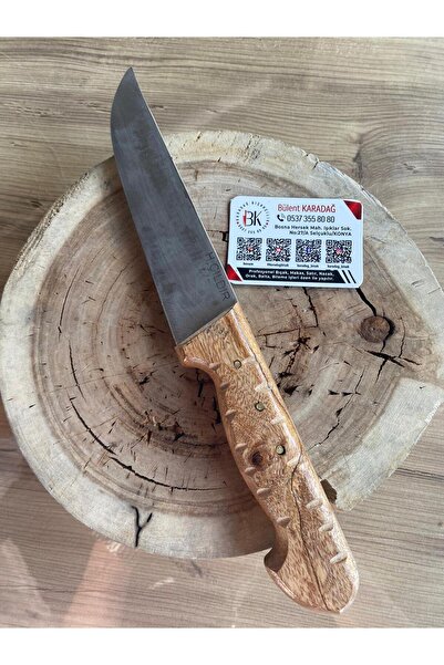 Karadağ 🔪 HALİL ÇILDIR Kasap Bıçağı 13,5 cm – El Yapımı Paslanmaz Çelik Prof...