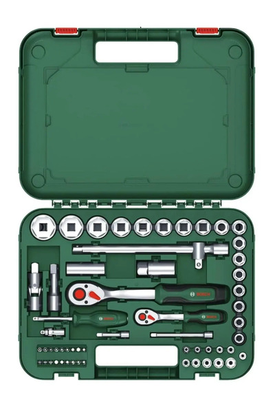 Bosch 1/4'' + 1/2'' 57 Parça Lokma Anahtar Takımı 1600A02Z9G