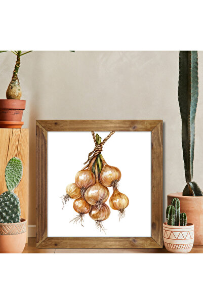 woodhomeworks One Piece Real Wood Framed Decor Pictură pătrată