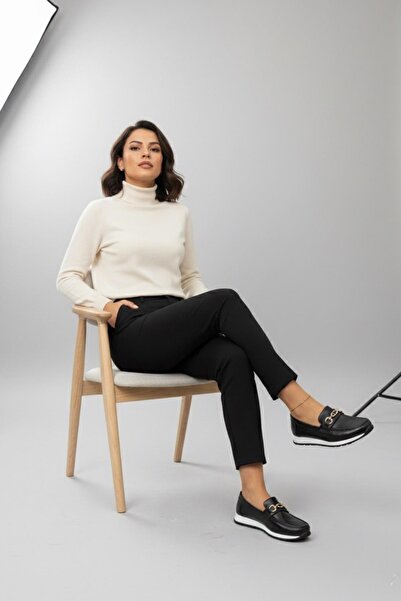 Papuçsepeti حذاء بابوت سيبات 601 نسائي مريح للاستخدام اليومي بنعل مسطح