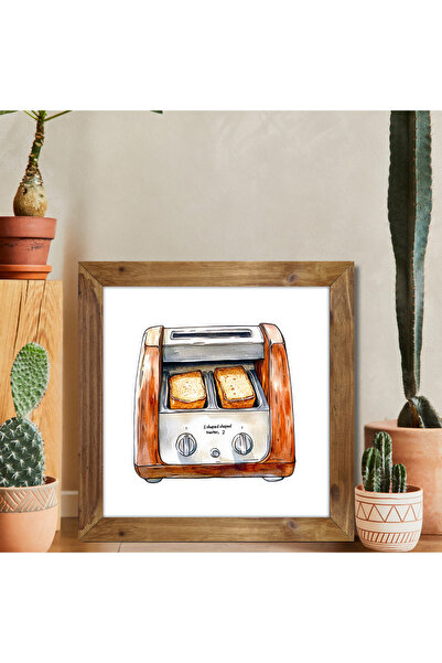 woodhomeworks One Piece Real Wood Framed Decor Τραπέζι τετράγωνο