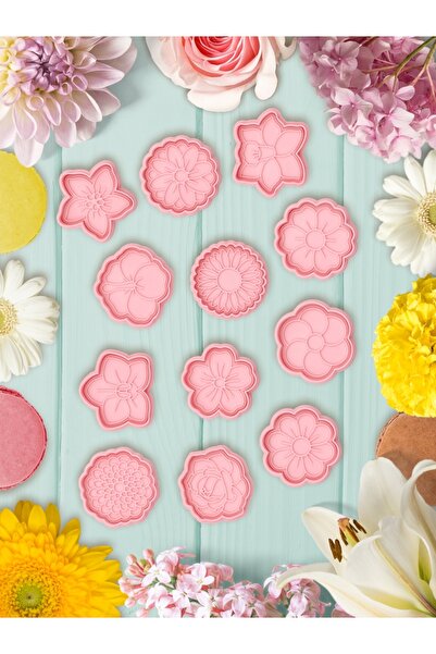 Akgün's 🌸   Let Flowers Bloom in Your Kitchen _ 12 Pieces of Flower Motif Co...