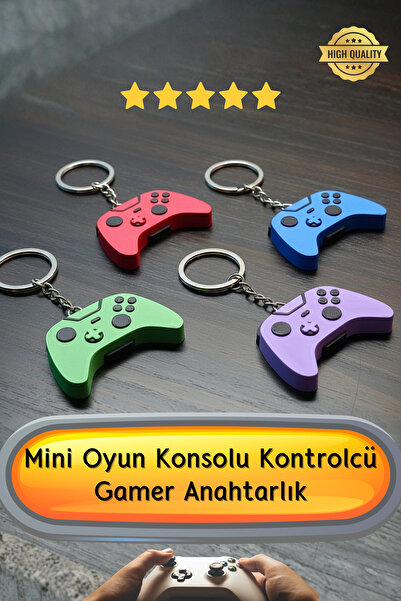 Cosmic Star Mini Game Console Handle Controller Joystick Keychain |   3D Printing Gamer Themed Gift Bag Charm