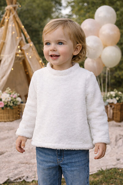 ŞIK VE MUTLU سترة ناعمة من القطيفة للأطفال بعمر سنتين