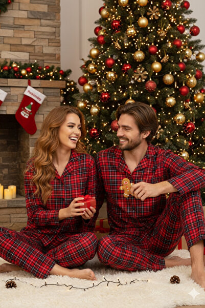 Store Pamuklu Düğmeli Kadın Pijama Takım