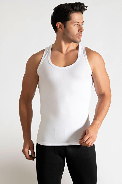 Tutku Ter0101 6 Pieces Men's Combed Cotton Undershirts