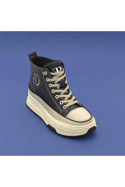 Pepita B020 Hakiki Deri Spor Bot Siyah