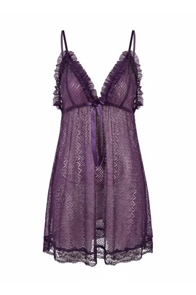 NO18 ملابس داخلية مغطاة بالدانتيل مزينة بشريط من التول