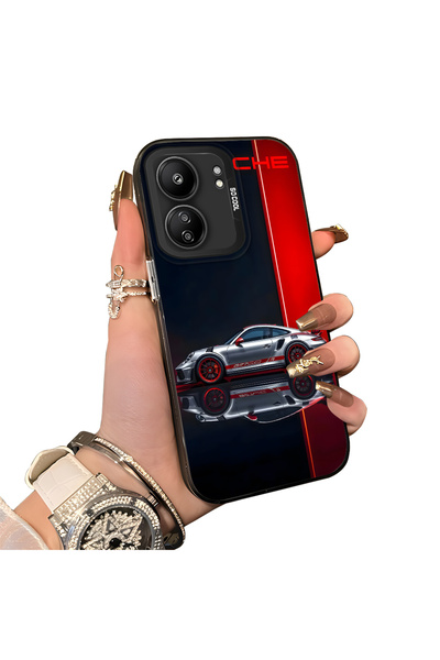 ucuc حافظة Xiaomi Poco C65 متوافقة مع الحافة السيليكونية الصلبة ذات الظهر الص...