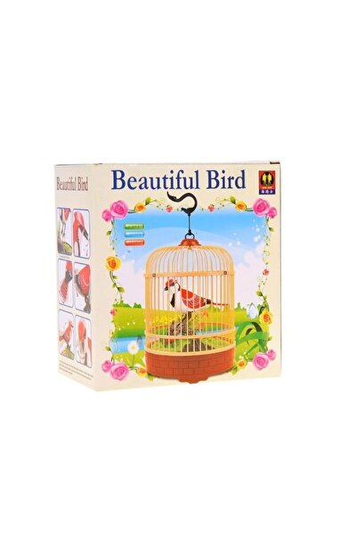 Premium لعبة طائر مغرد في قفص مزخرف - لعبة موسيقية للأطفال