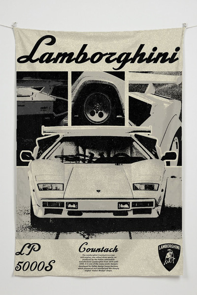 RUGRUMBA Gamer Wall Covering – Car Themed, High-Quality Fabric, Tapestry Wall Carpet