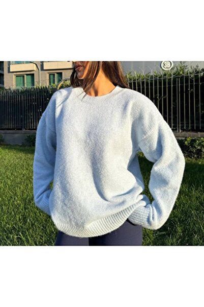 Koçer Triko Plain Crew Neck - Casual and Comfortable - Soft Textured Crew Neck