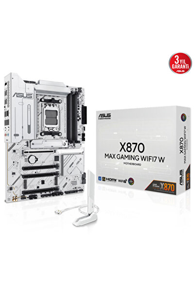 Hedef Market X870 MAX GAMING WIFI 7 AMD ANAKART BEYAZ