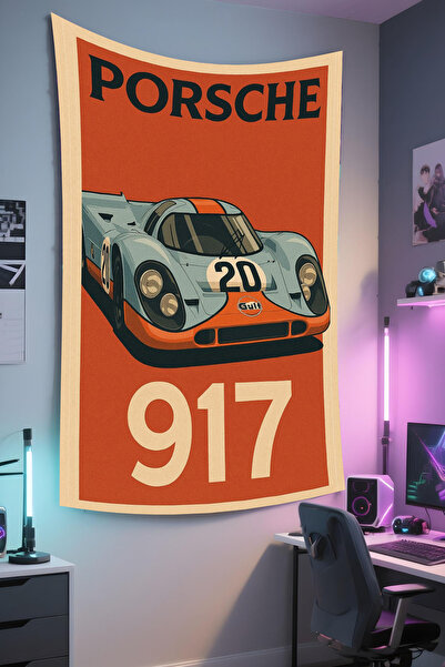 RUGRUMBA Tapiserie pentru gamer – tematică auto, țesătură de calitate, tapise...