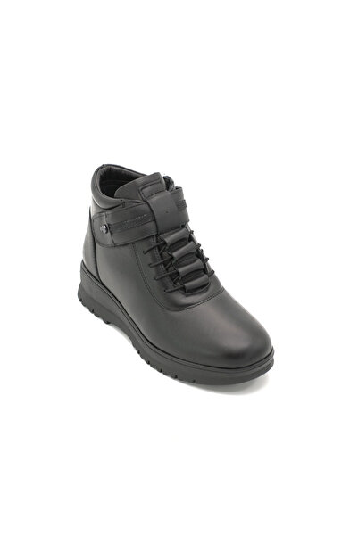 Pepita Z438 Hakiki Deri Comfort Bot Siyah