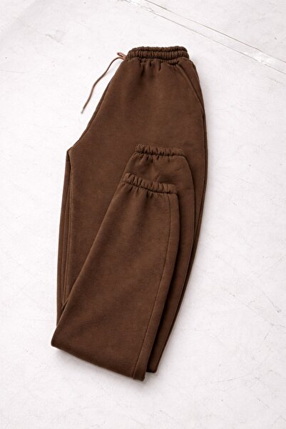 MARKATEM Ελαστικό στη μέση και με κορδόνια Παντελόνι Eşortman Altı Joger με 3 κλωστές από ελαστικό ριγέ ύφασμα Άνετο κούρεμα