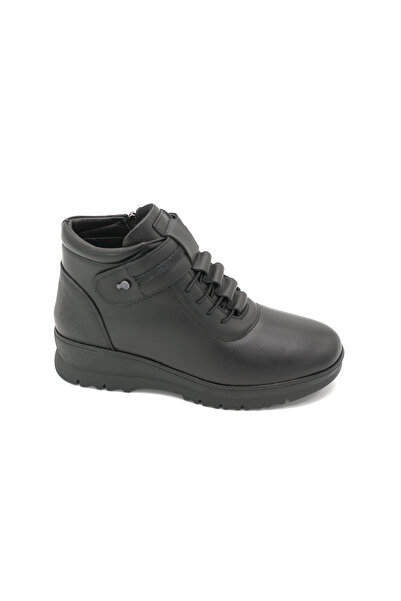 Pepita Z438 Hakiki Deri Comfort Bot Siyah