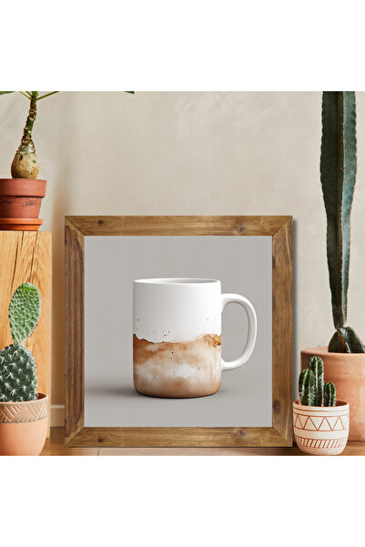 woodhomeworks One Piece Real Wood Framed Decor Τραπέζι τετράγωνο