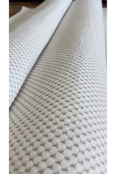 Elvey Home Krem Kaymaz Jel Taban Soft Yıkanabilir Kesme Özel Ölçü Tozsuz Anti...