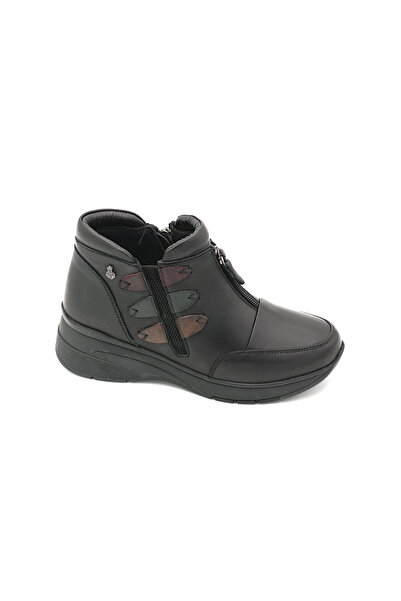 Pepita Z014 Hakiki Deri Comfort Bot Siyah