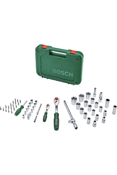 Bosch 1/4'' + 1/2'' 57 Parça Lokma Anahtar Takımı 1600A02Z9G