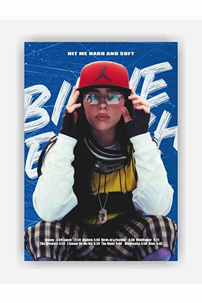 fırsatlar diyarı Billie Eilish - Poster din hârtie Hit Me Hard and Soft - Fără ramă