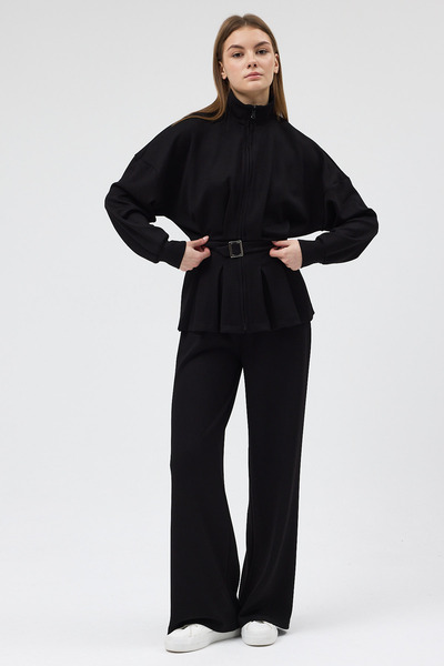 zitex Modal Fabric Top and Bottom Set with Pleated Waistband