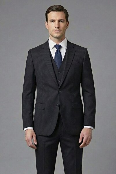 Sabri Özel Siyah VEST SUIT