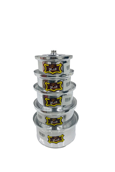 Al tag 5-piece glossy refrigerator cookware set