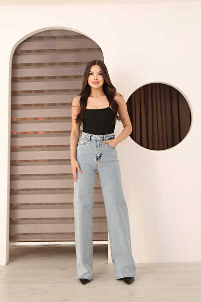 MUG collection Women's Jeans Full Stretch Fabric Palazzo