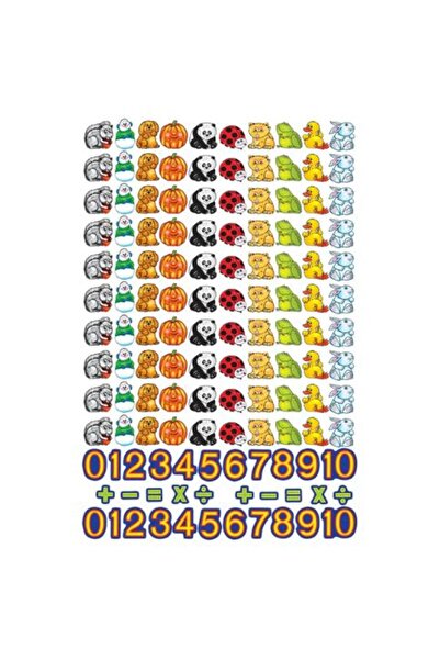 OEMN Set piese numarat si socotit pentru flanelograf