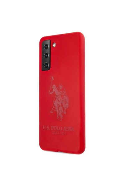 U.S. Polo Assn. Carcasă TPU U.S. Polo Double Horse pentru Samsung Galaxy S21 5G - Roșu